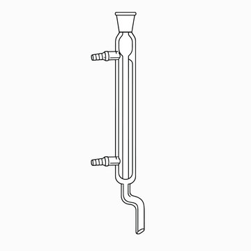 Laboratory glassware with stopcocks and side tubes.