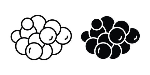 Cancer cell icon line art symbols collection © basit