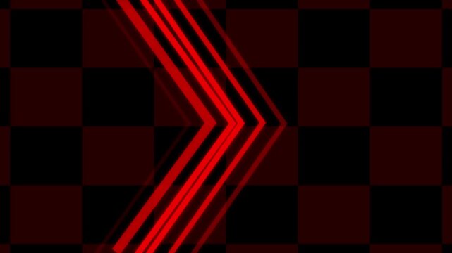 Red chevron arrow pattern. Abstract directional design. Modern motif, wipe, loop, striped, caution, danger directional, stock bright resolution,4k animation.