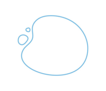 Minimal abstract organic outline blob shape with fluid and irregular form set. Round bubble accent stands as a soft frame idea. Simple set style fits for modern minimal concept and creative badge