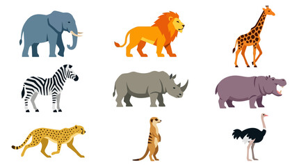 Obraz premium Group of Wild Animals.