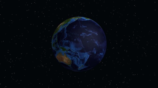Animated Zoom from Space to Kostanay City in Kazakhstan Central Asia