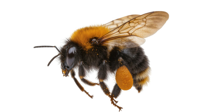 Bumblebee with pollen sac on leg