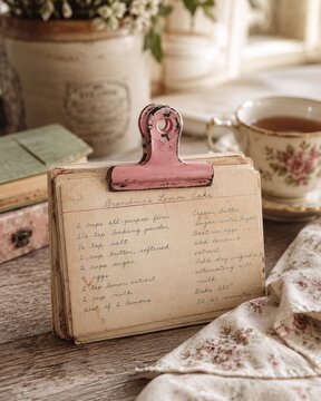 pink clips still life old rusted note 