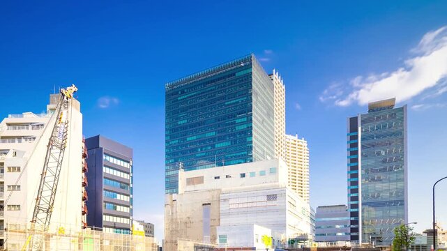 東京・目黒駅直結の複合ビル　工事 タイムラプス 2026　