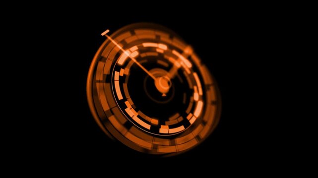 Target and watch pointer and Futuristic user interface HUD GUI digital text number element for cyber technology concept.