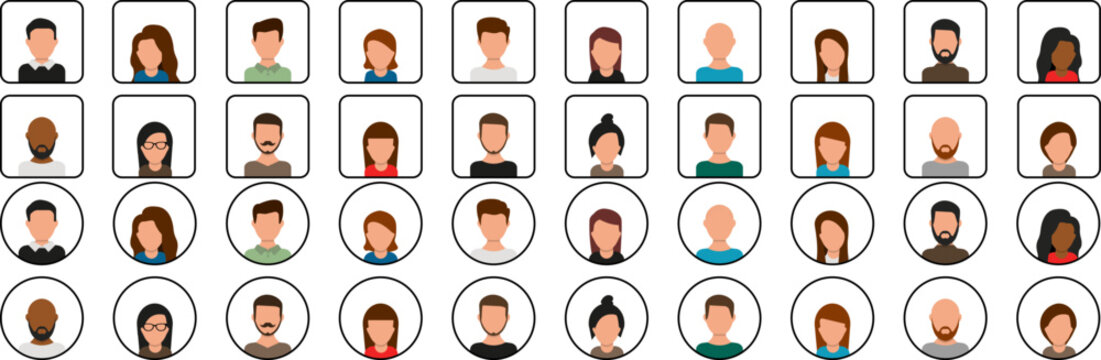 User profile avatars representing diverse people and a global online community