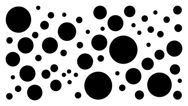 Circle pattern with various dot sizes in minimalist geometric style