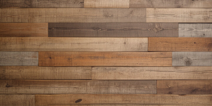 Old Rustic Wooden Plank Wall Texture Background with Natural Brown Wood Grain Pattern and Weathered Timber Surface