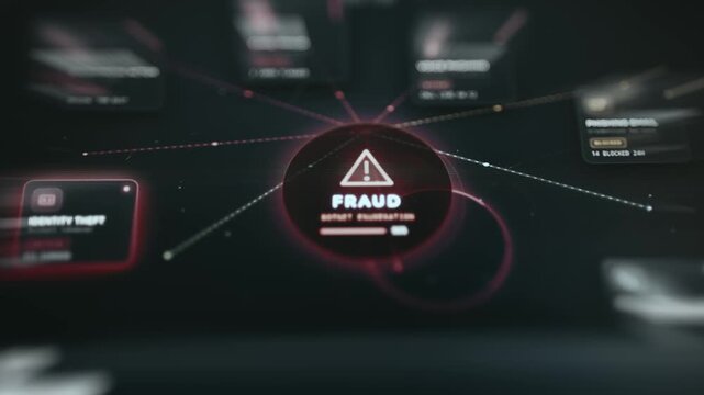 Diagram representing the fraud concept and common methods used for financial theft