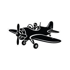 Vintage biplane with pilot flying in clear sky during daytime with wingtip detail © MONWARA STOCK