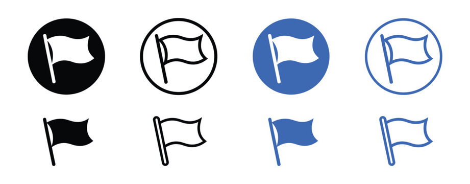 Waving flag icons featuring flag buttons, national symbols, navigation elements, and clean minimalist vector graphics for websites, apps, and user interfaces.