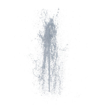 Fountain white water isolated transparent background photo realistic 3d rendering PNG 16 bit with alpha channel
