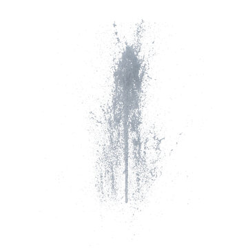Fountain white water isolated transparent background photo realistic 3d rendering PNG 16 bit with alpha channel
