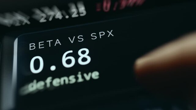 Beta value of 0.68 relative to the SP 500 index categorized as defensive