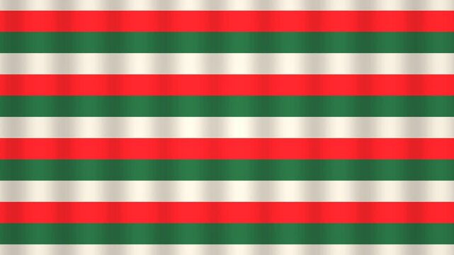 Colorful red and green stripes on a beige background