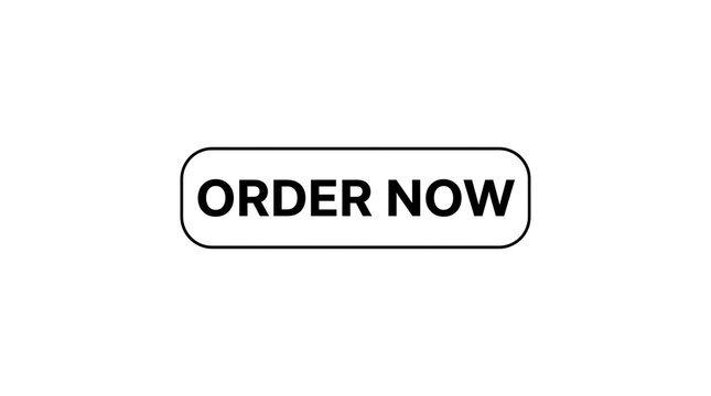 Order now button isolated on white background