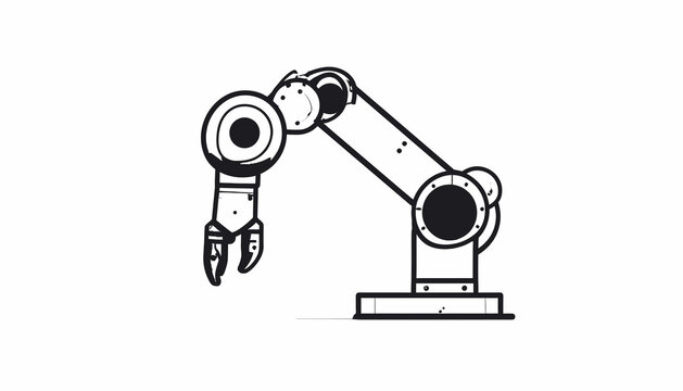 Industrial robotic arm machine technology.