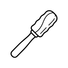 Obraz premium Detailed illustration of a single brush.
