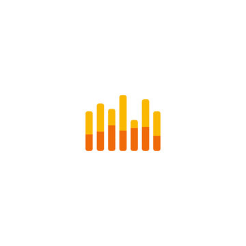 Audio Equalizer Bar Graphic