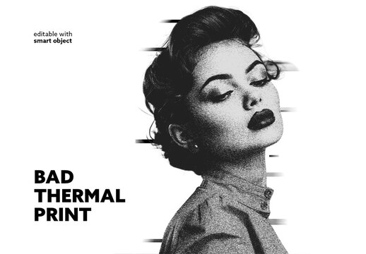 Bad Thermal Print Effect