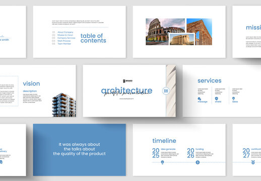 Minimal Architecture Portfolio Presentation Template
