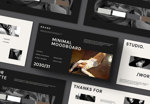 Minimal Fashion Mood Board Presentation Template
