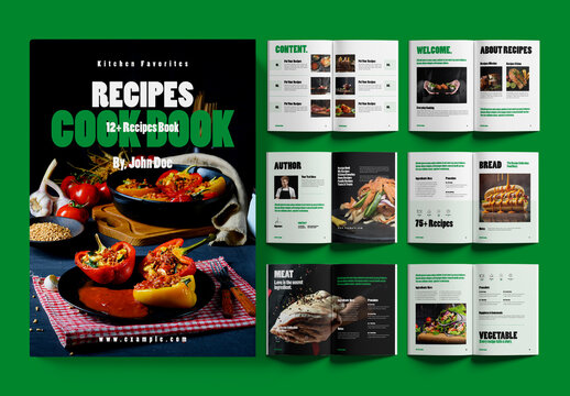 Recipes Cookbook Design
