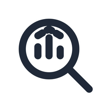 Data mining line icon, artificial intelligence outline symbol