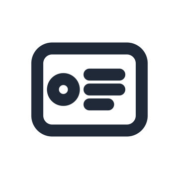Mini pc line icon, device outline symbol