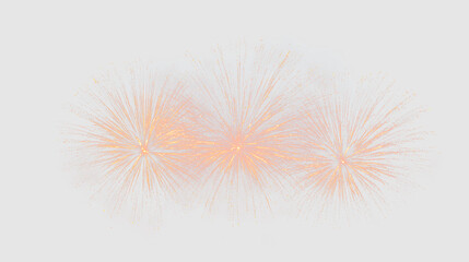 Obraz premium Bright fireworks display in celebration over a transparent background