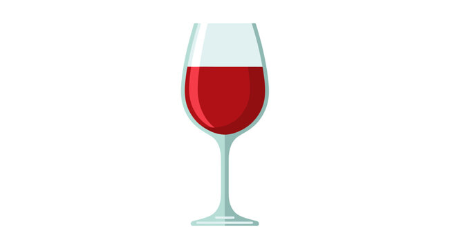 Red wine in a glass cup.