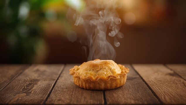 Brazilian-style chicken pastry. Mini classic chicken pie from Brazil.