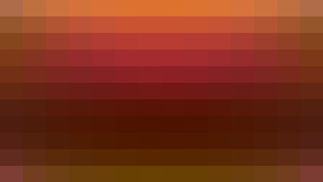 Geometric pixelated background with horizontal blocks in warm shades of red and orange, creating a structured and rhythmic pattern for digital graphic layouts.