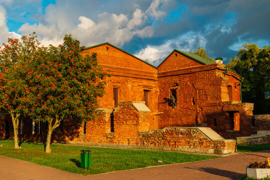 Brest, Belarus - 09.16.2025: Ruins in the Brest Fortress