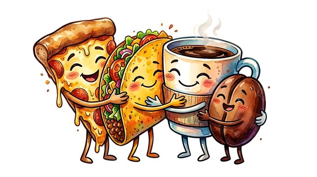 Food friends forever celebrating friendship day with best friends