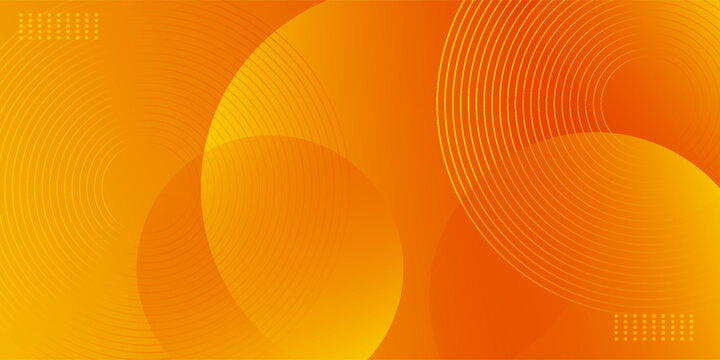 Abstract orange gradient background, with trendy geometric graphic design. Simple minimal square and dots halftone yellow and orange gradient pattern background