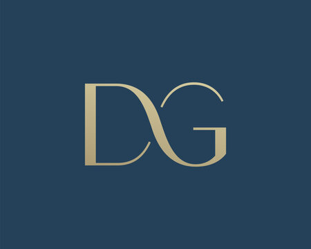 DG letter logo icon design. Classic style luxury initials monogram.
