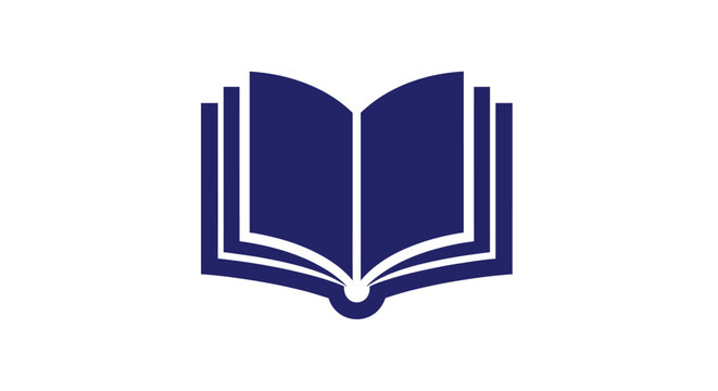 Open Book Icon Graphic Symbol.