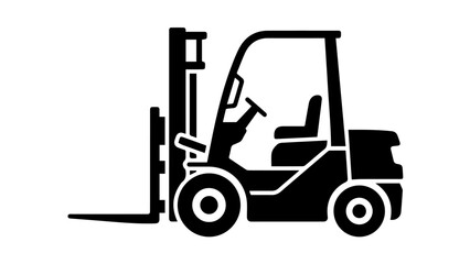 Fototapeta premium Forklift, Industrial Forklift, Warehouse Forklift, Vector Forklift Icon