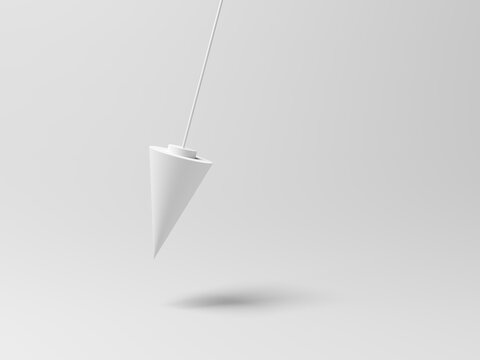Pendulum isolated on gray background. 3d illustration.