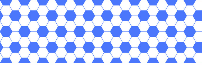 Goal pattern soccer ball bee net lace hexagon honeycomb football comb background. This stock illustration features a honeycomb hexagon texture on a white wall backdrop with a soccer ball. © Елена Сорокина