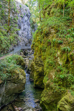 Gorges de l'Ab&icirc;mesSaint-Claude, Jura, France, Europe