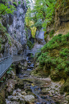 Gorges de l'Ab&icirc;mesSaint-Claude, Jura, France, Europe
