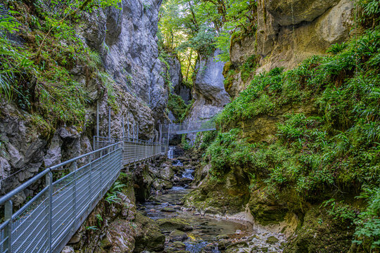 Gorges de l'Ab&icirc;mesSaint-Claude, Jura, France, Europe