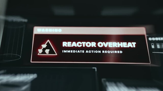 Reactor Overheat, Immediate Action Required message indicating a critical event