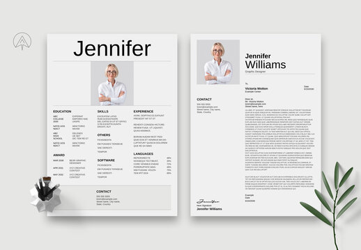 Clean Resume Design Layout