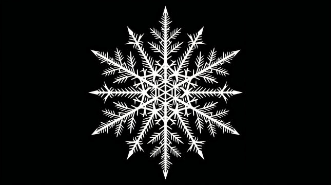 Merry Christmas Santa Snowflake, white, intricate, frozen crystal, winter wonderland, frosty, delicate VECTOR