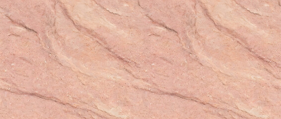 Fototapeta premium Travertine reveals a soft pink natural stone texture with elegant layered patterns for realistic seamless background and architectural projects