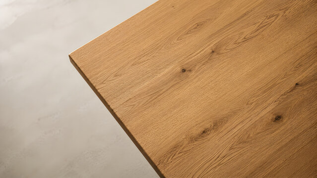 minimal wooden table corner background